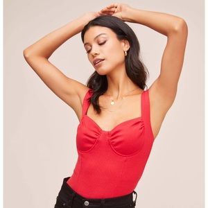 Astr Red Bodysuit
